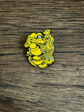 Load image into Gallery viewer, Gold Money Frog Enamel Pin
