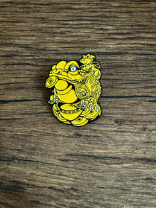 Gold Money Frog Enamel Pin